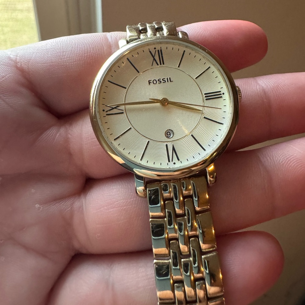 Jacqueline Gold-Tone Stainless Steel Watch